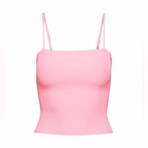 ARITZIA BABATON Sculpt Knit Cami Tank, Size: M, Color: Daisy Pink